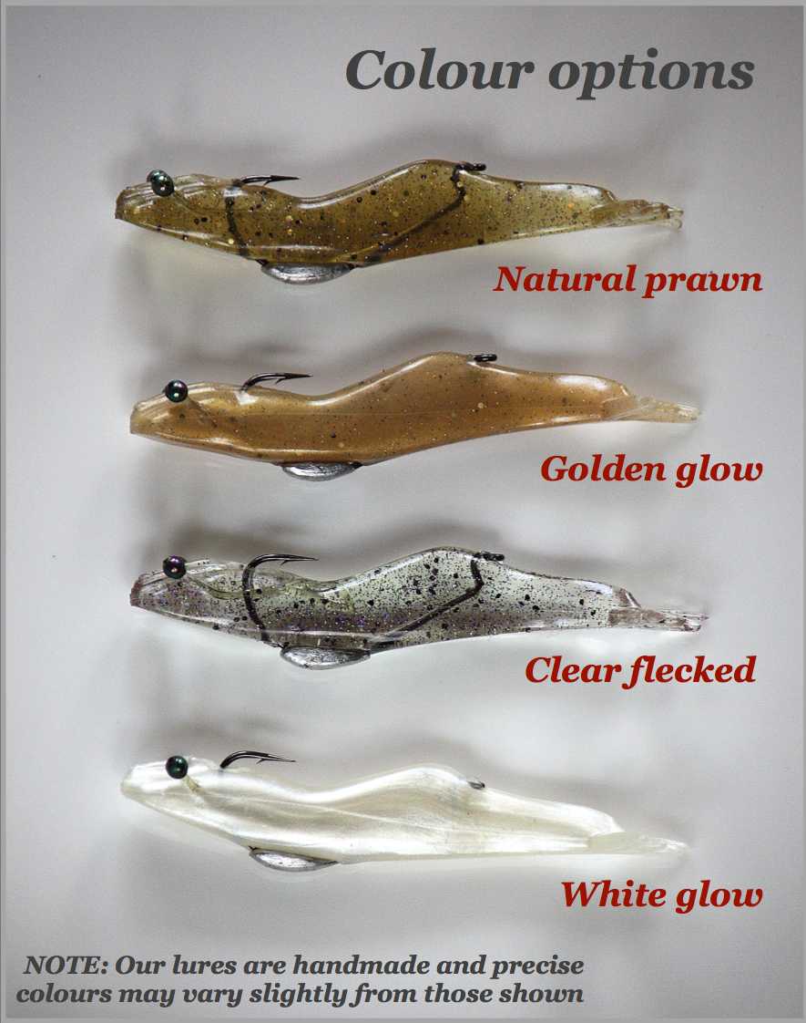 Weedless Jelly Prawn, Jelly Prawn Lures by Tight Line Lures, Fishing Lures  Australia Online, Prawn Lures